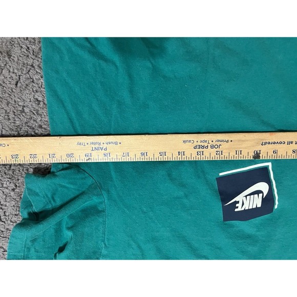 Nike Shirt Adult L Green Box Logo Spell Out Graphic Tee Mens - Picture 5 of 6